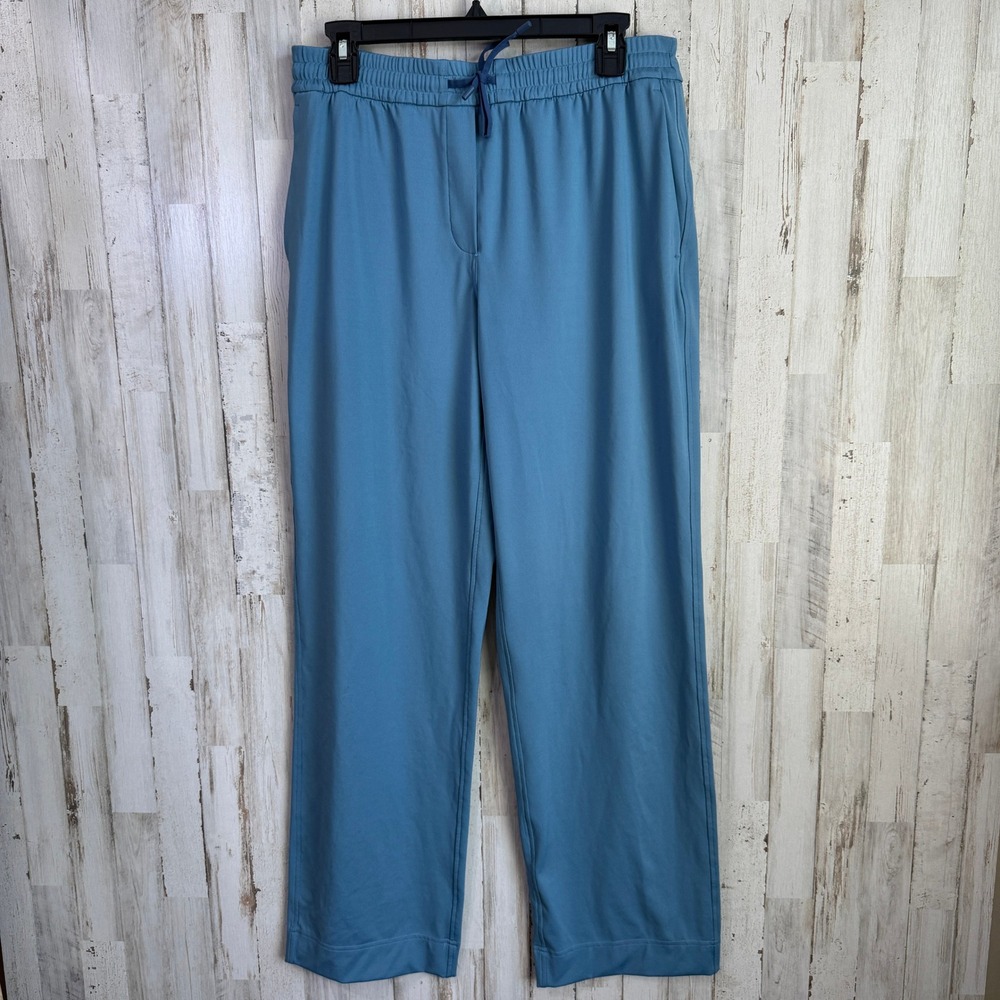 Lululemon Pant Womens Medium Utility Blue Straight-Leg Mid-Rise Luxtreme W5GABS